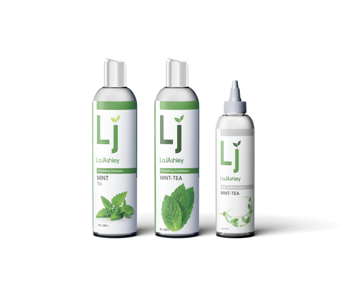 Mint Tea Duo + Exfoliator - LaJAshley Natural Vegan Collection for All Hair & Skin Types