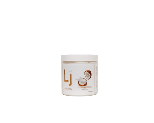Intensely Hydrating Coconut Cream Hair Masque - LaJAshley Natural Vegan Conditioner for All Hair & Skin Types